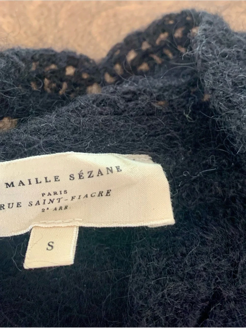 Sezane Angie gilet in black - Picture 3 of 4